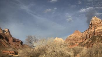Weather camera view of Zion Canyon Village.