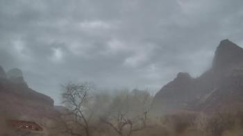Weather camera view of Zion Canyon Village.
