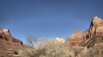 Weather camera view of Zion Canyon Village.
