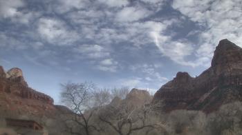 Weather camera view of Zion Canyon Village.