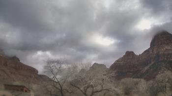 Weather camera view of Zion Canyon Village.