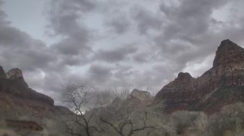 Weather camera view of Zion Canyon Village.