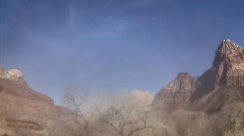 Weather camera view of Zion Canyon Village.
