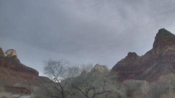 Weather camera view of Zion Canyon Village.