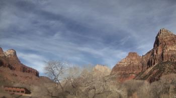 Weather camera view of Zion Canyon Village.