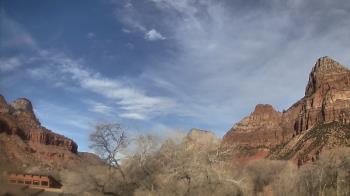 Weather camera view of Zion Canyon Village.