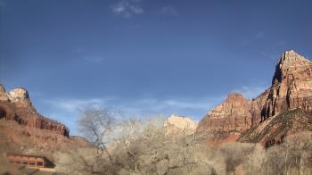 Weather camera view of Zion Canyon Village.