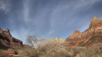 Weather camera view of Zion Canyon Village.