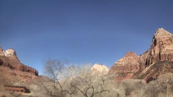 Weather camera view of Zion Canyon Village.