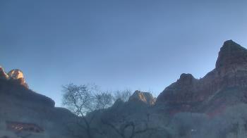 Weather camera view of Zion Canyon Village.