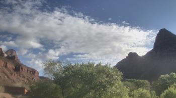 Weather camera view of Zion Canyon Village.