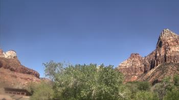 Weather camera view of Zion Canyon Village.
