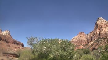 Weather camera view of Zion Canyon Village.