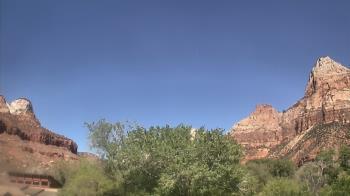 Weather camera view of Zion Canyon Village.