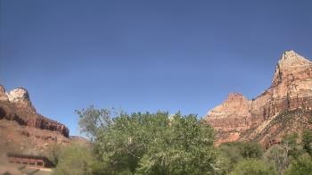 Weather camera view of Zion Canyon Village.