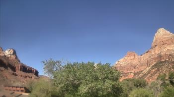 Weather camera view of Zion Canyon Village.