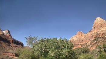 Weather camera view of Zion Canyon Village.