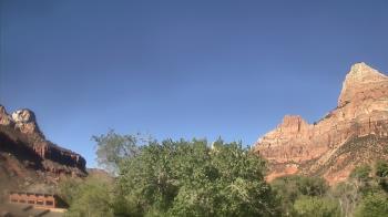 Weather camera view of Zion Canyon Village.