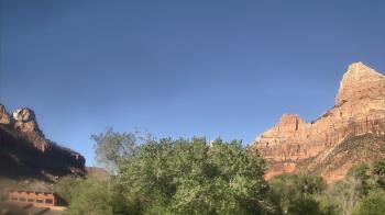 Weather camera view of Zion Canyon Village.