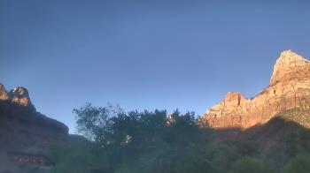 Weather camera view of Zion Canyon Village.
