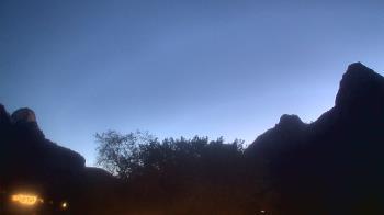 Weather camera view of Zion Canyon Village.