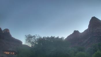 Weather camera view of Zion Canyon Village.