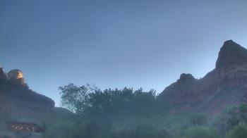 Weather camera view of Zion Canyon Village.