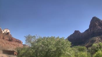 Weather camera view of Zion Canyon Village.