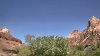 Weather camera view of Zion Canyon Village.