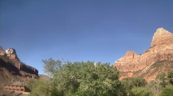 Weather camera view of Zion Canyon Village.