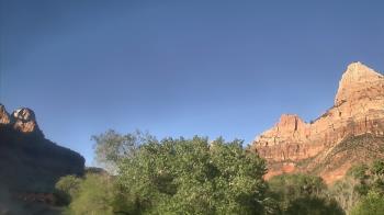 Weather camera view of Zion Canyon Village.