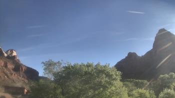 Weather camera view of Zion Canyon Village.