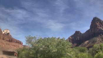 Weather camera view of Zion Canyon Village.