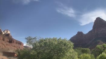 Weather camera view of Zion Canyon Village.