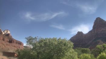 Weather camera view of Zion Canyon Village.