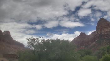 Weather camera view of Zion Canyon Village.