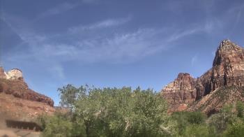 Weather camera view of Zion Canyon Village.