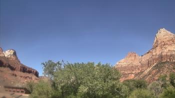 Weather camera view of Zion Canyon Village.