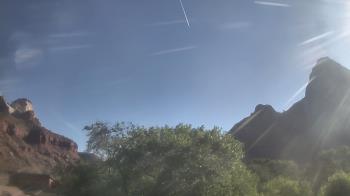 Weather camera view of Zion Canyon Village.