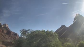 Weather camera view of Zion Canyon Village.