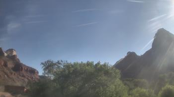 Weather camera view of Zion Canyon Village.
