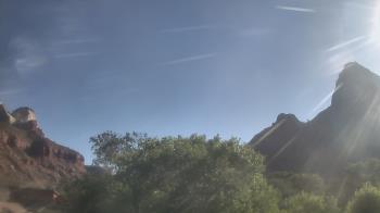 Weather camera view of Zion Canyon Village.