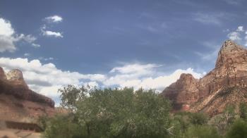 Weather camera view of Zion Canyon Village.