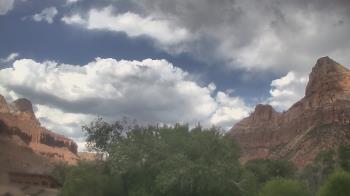 Weather camera view of Zion Canyon Village.