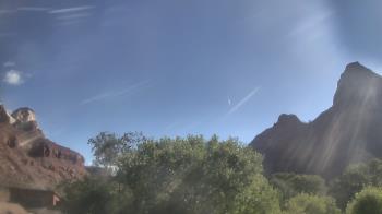 Weather camera view of Zion Canyon Village.