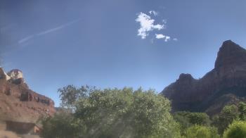 Weather camera view of Zion Canyon Village.