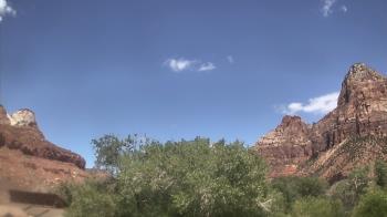 Weather camera view of Zion Canyon Village.