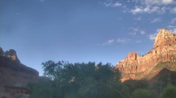 Weather camera view of Zion Canyon Village.