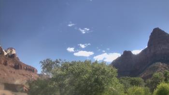 Weather camera view of Zion Canyon Village.
