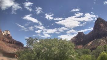 Weather camera view of Zion Canyon Village.